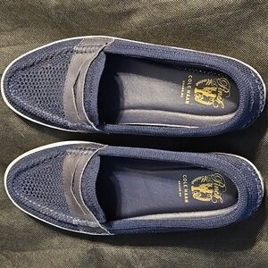 Cole Haan Women's Blue Slip-on Loafers Boat Shoes